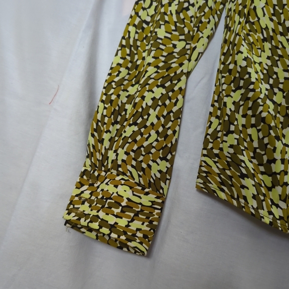 Julie Mitchell Urban Collection Multicolor "Silky" Long Sleeve   Top Size Medium - Picture 6 of 12